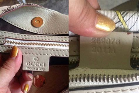 fake gucci bag interior tag sewed on no serial number|gucci bag serial number look.